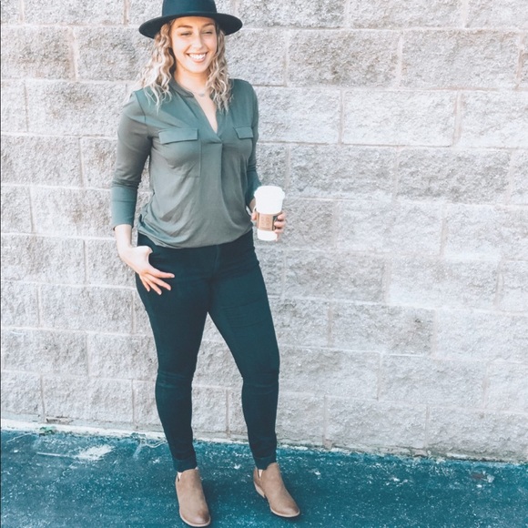 a new day Tops - A New Day Long Sleeve Pocket Top